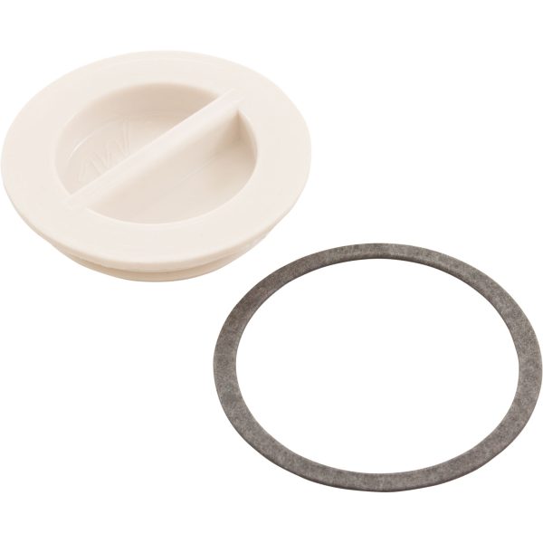 Flush Plug 1 1/2"With Gasket - White|400-4140