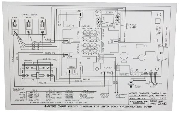 Control, ACC SmarTouch Digital 2000, 3 Pumps, 5.5kw, w/KP-2020 l 200-SMTD2000-P17 - Image 5