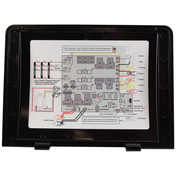 Control, United Spa C5-L, LowFlow, 4kw, 2P, Aux, 115/230v, T8S, B11 l CH11T8S - Image 3