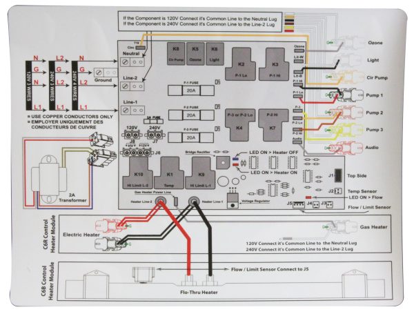 Control, United Spa Controls C5B, 4kW, w/T7S, Pressure Switch l CB117P - Image 3